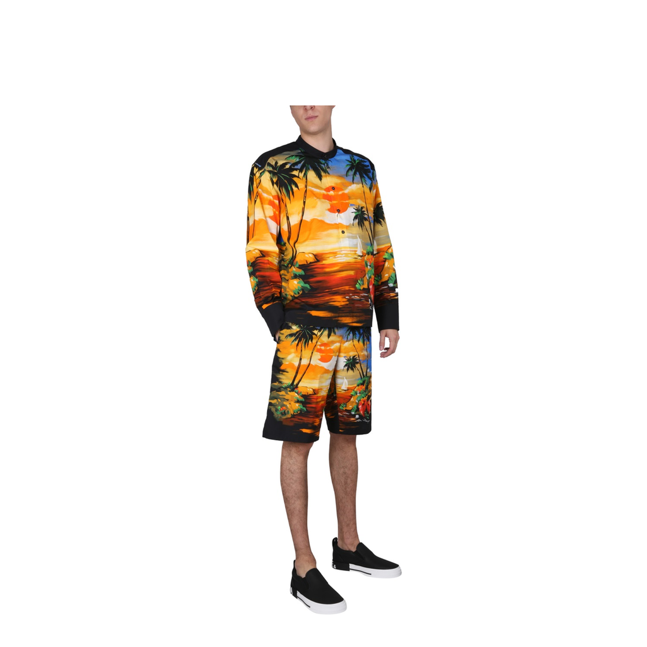 Bermuda Shorts with Hawaii Print