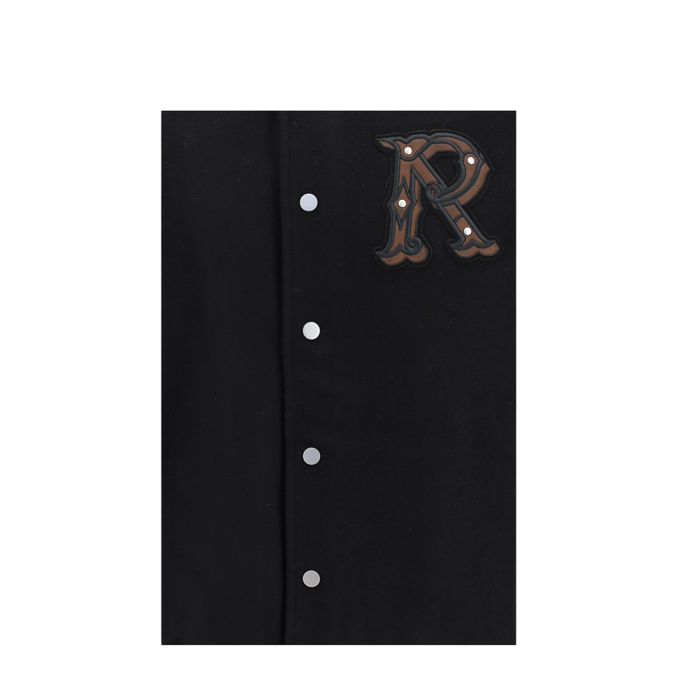 MAYFEYR - Represent - Vintage Varsity Jacket - MLM100543JETBLACK
