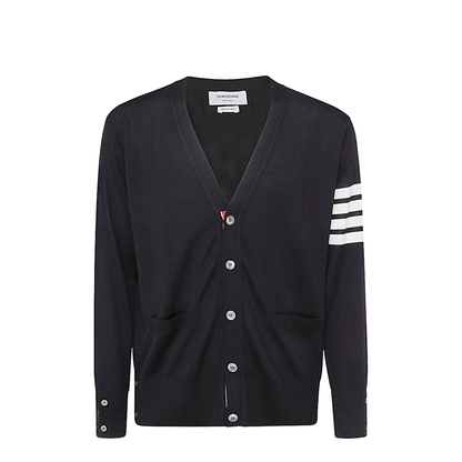 4-Bar Stripe Sustainable V-Neck Cardigan