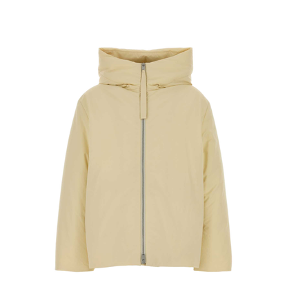 Cream Polyester Down Jacket