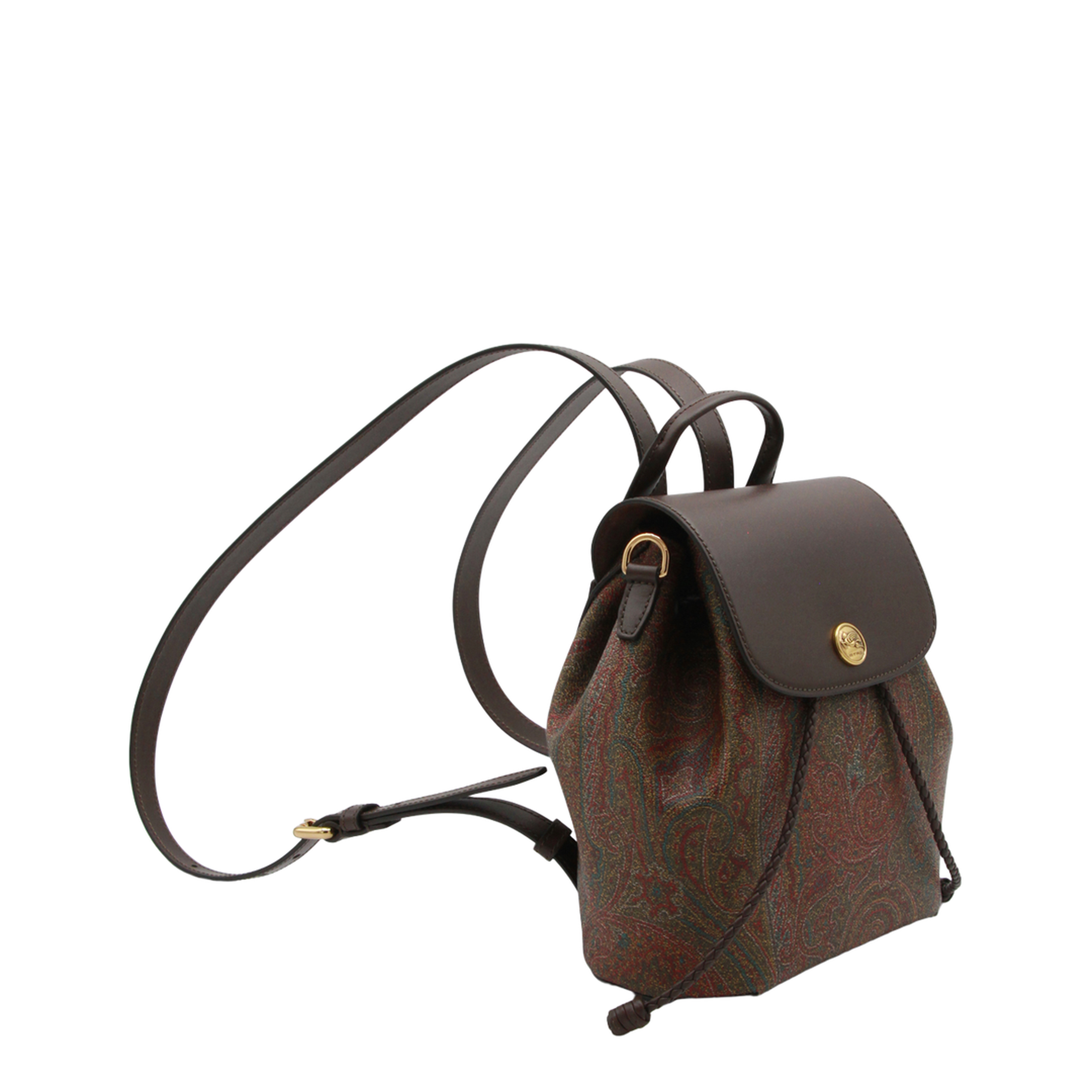 Essential S Arnica Small Jacquard Backpack - Brown