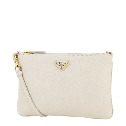 White Leather Crossbody Bag