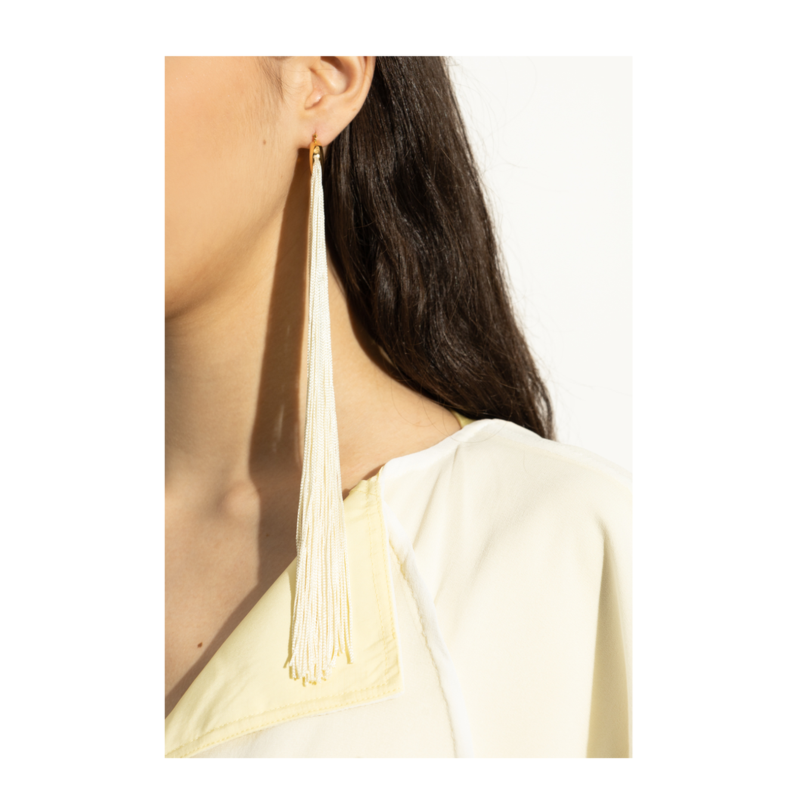Earrings with Long Tassels