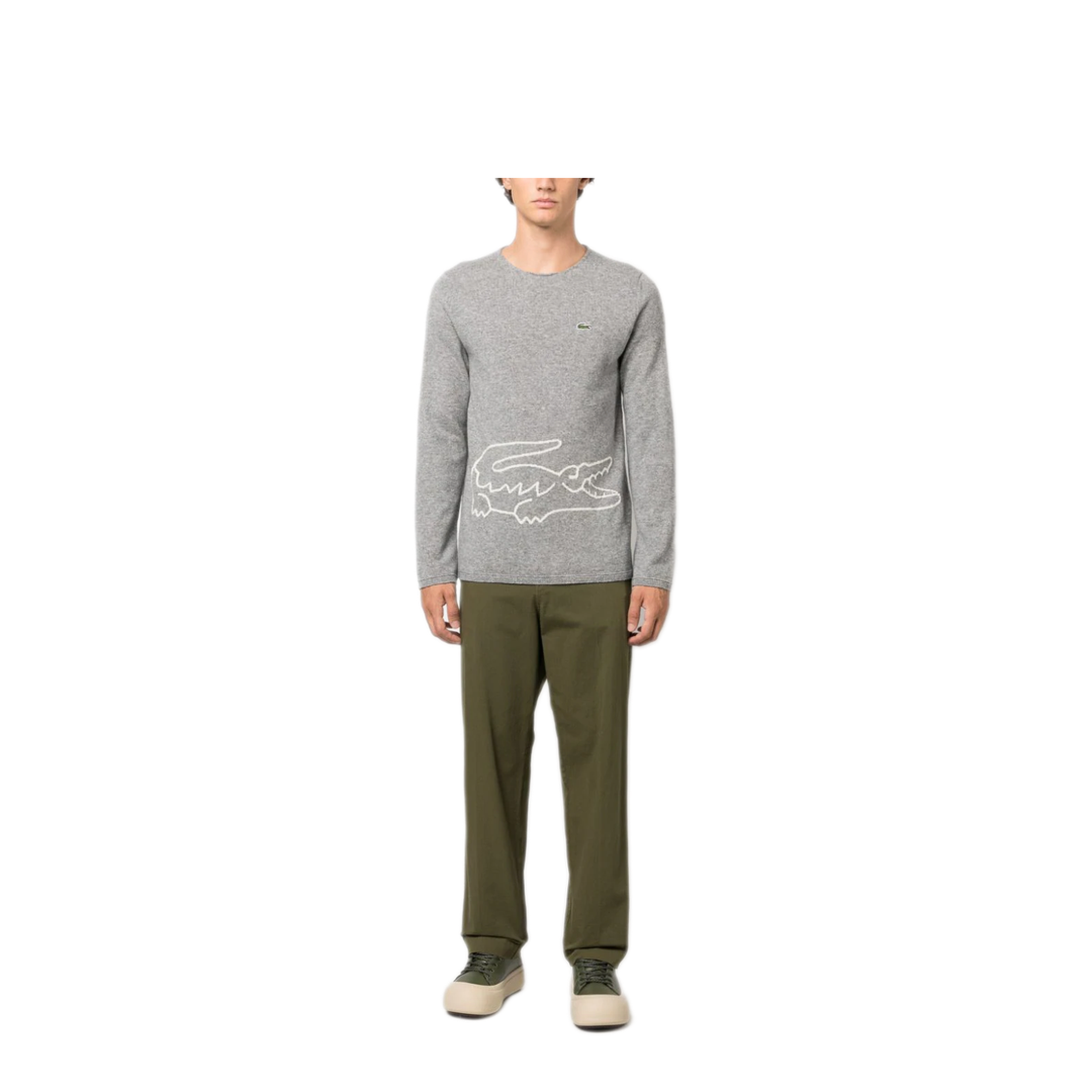 MAYFEYR - Comme Des Garcons - Logo-Patch Wool Jumper - FLN003W233