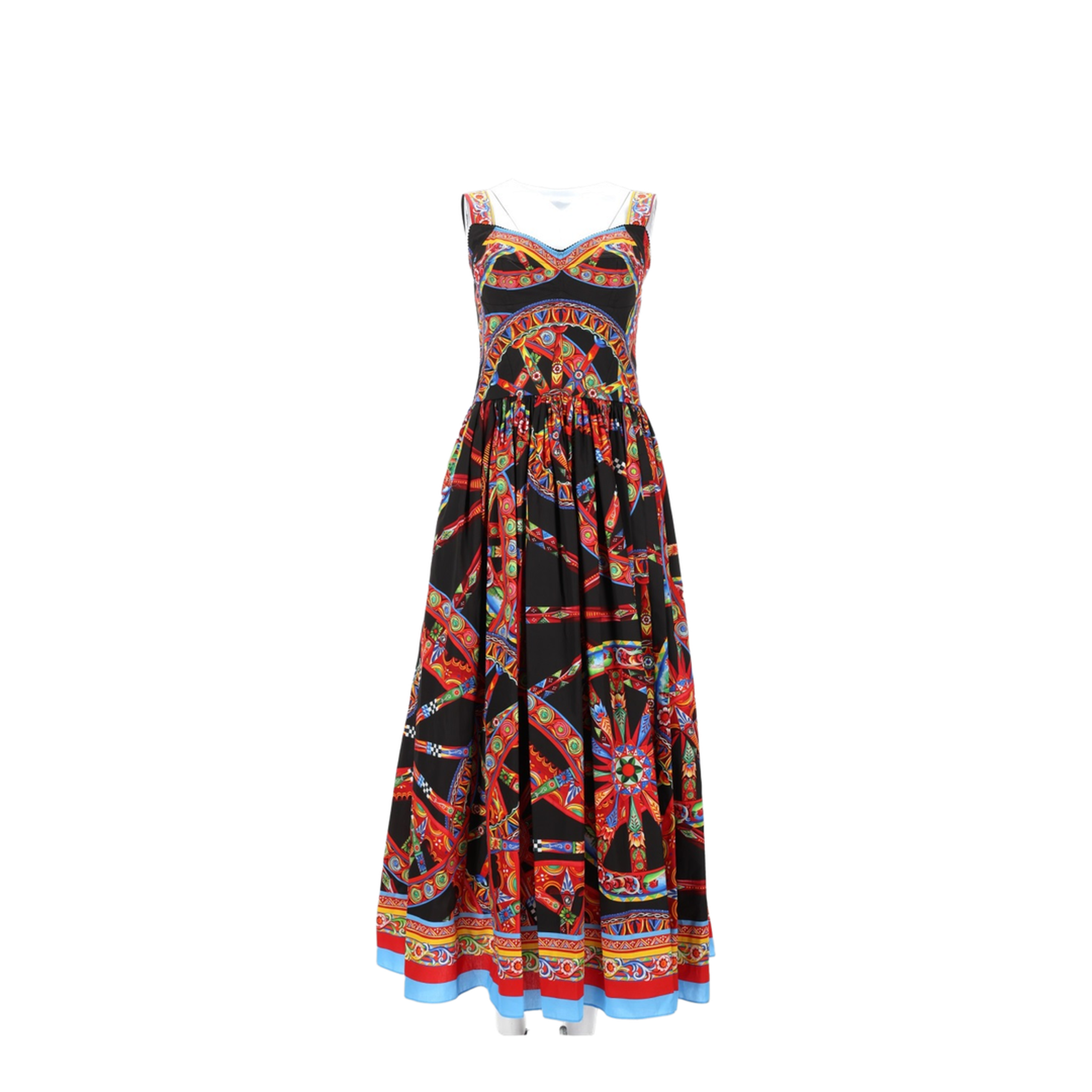 MAYFEYR - Dolce & Gabbana - Long Dress In Poplin With Print - F6TTHTGDDTFS9000