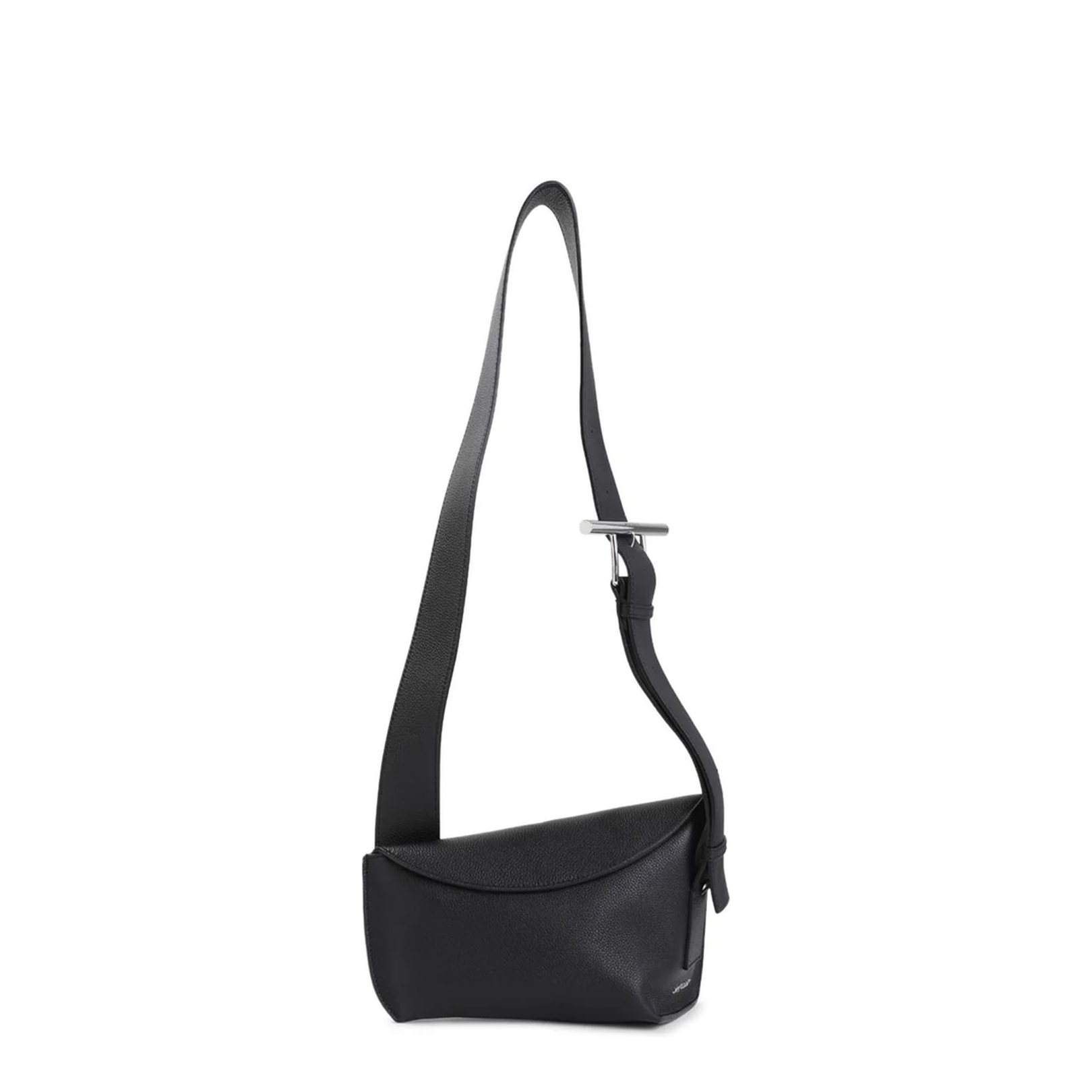 The Sling Black Calf Leather Shoulder Bag