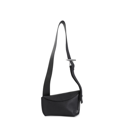 The Sling Black Calf Leather Shoulder Bag