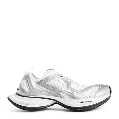 Circuit Sneaker in White/Silver