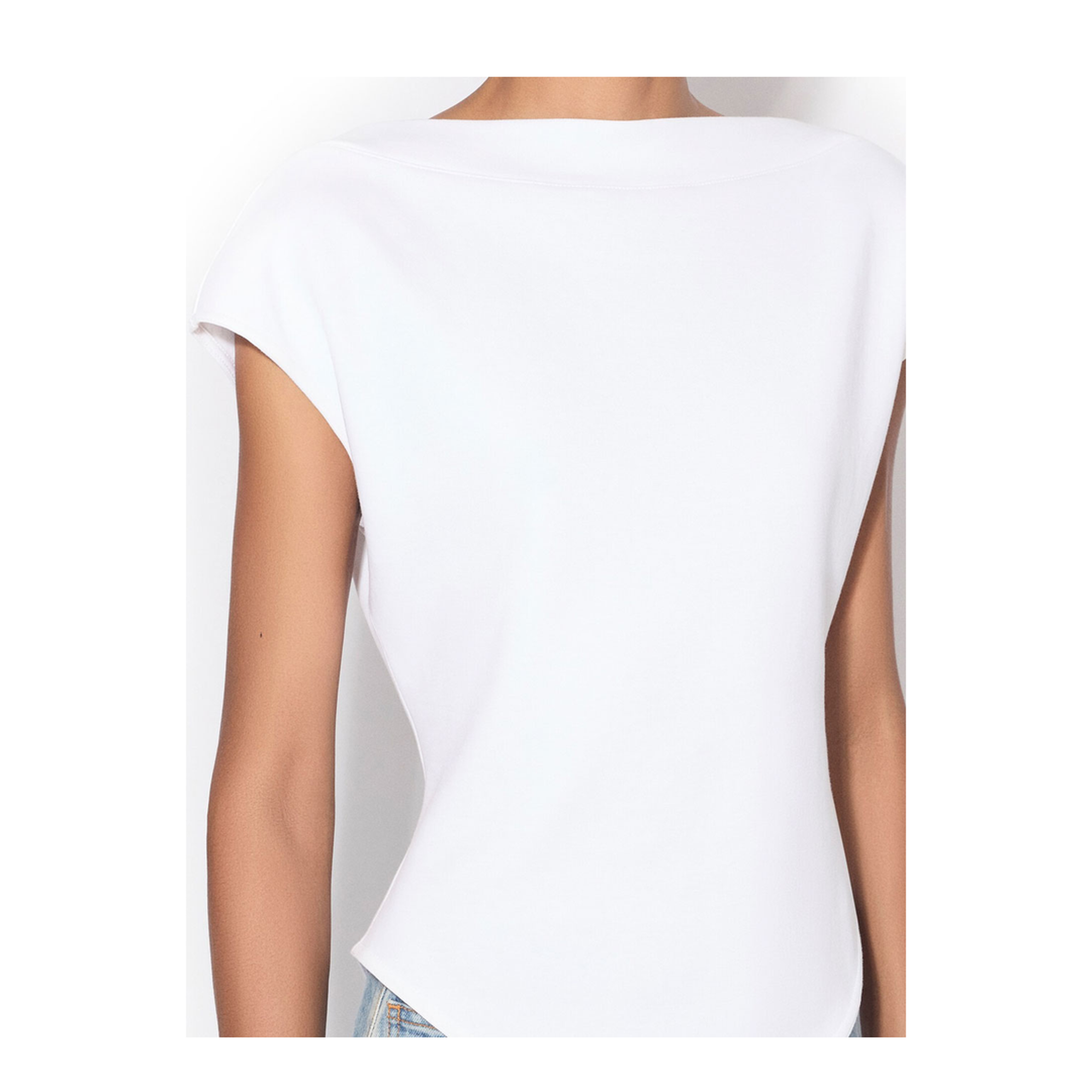 MAYFEYR - Alaia - Cap Cotton Fitted T-Shirt - AA9I0021J095C