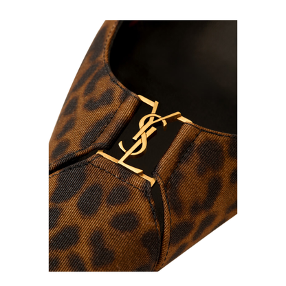 MAYFEYR -  - Slingback Pumps In Leopard Grosgrain - A001KIAAC9R