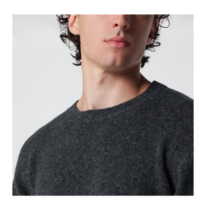 MAYFEYR - Roberto Collina - Anthracite Grey Wool Blend Sweater - 263MYB40001WO21