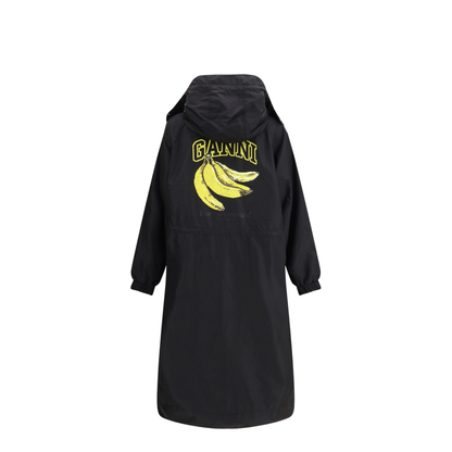MAYFEYR - Ganni - Flyweight Banana Graphic Long Parka - A1010080