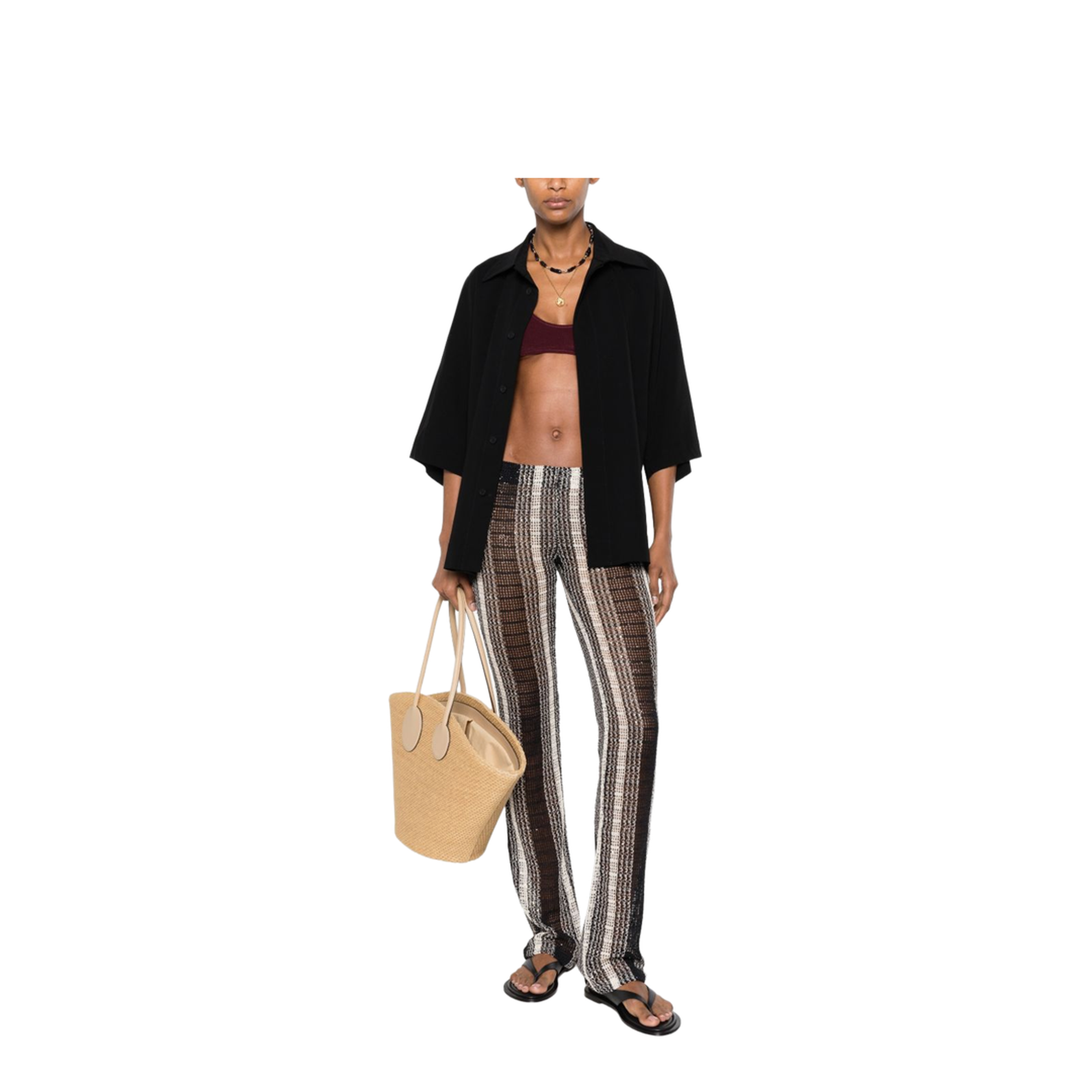 MAYFEYR - Missoni Beachwear - Trousers Black - MS26SI06BV00J7S91SR