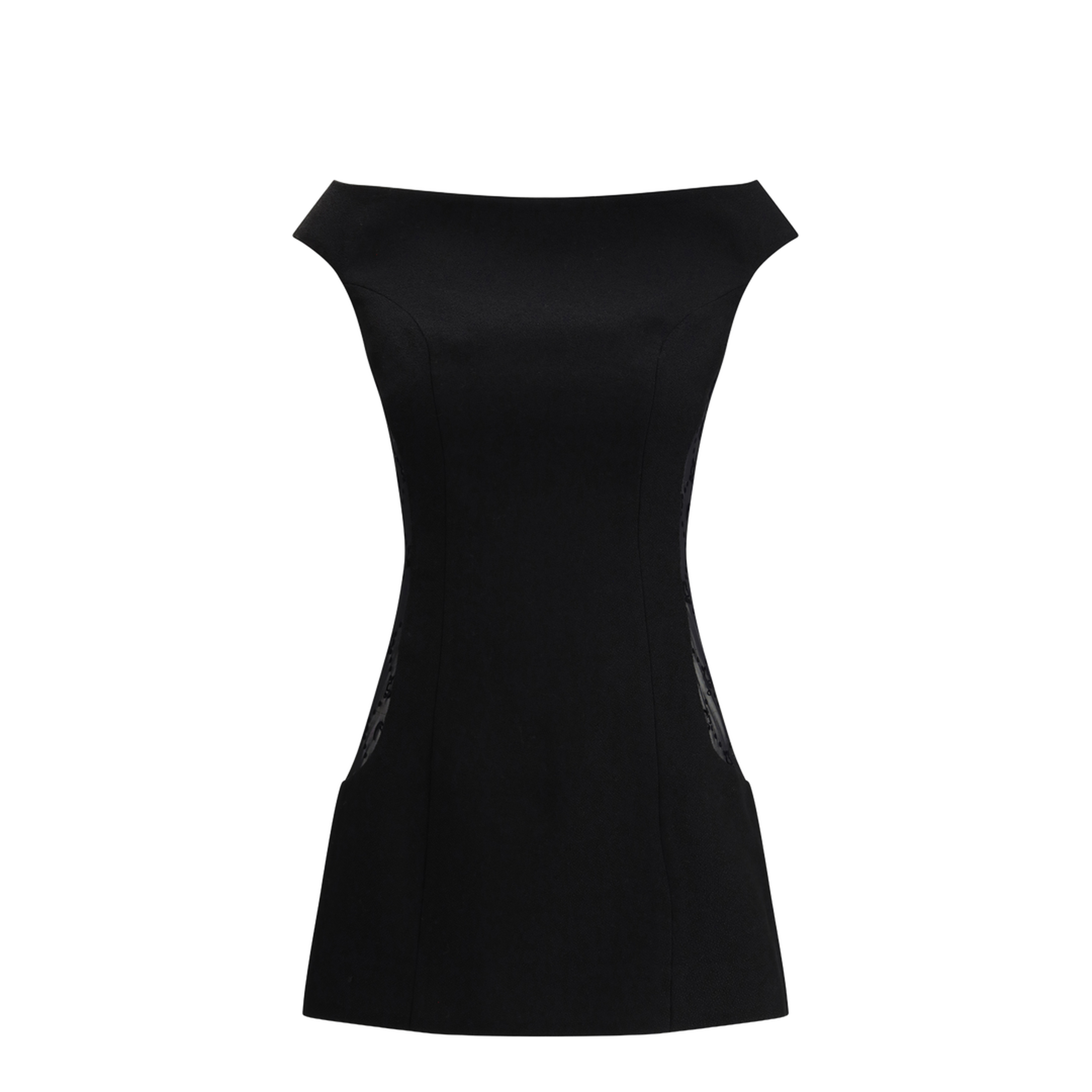 MAYFEYR - Marine Serre - Wool Bouclé Sleeveless Mini Dress - WDR398ACWOV0077
