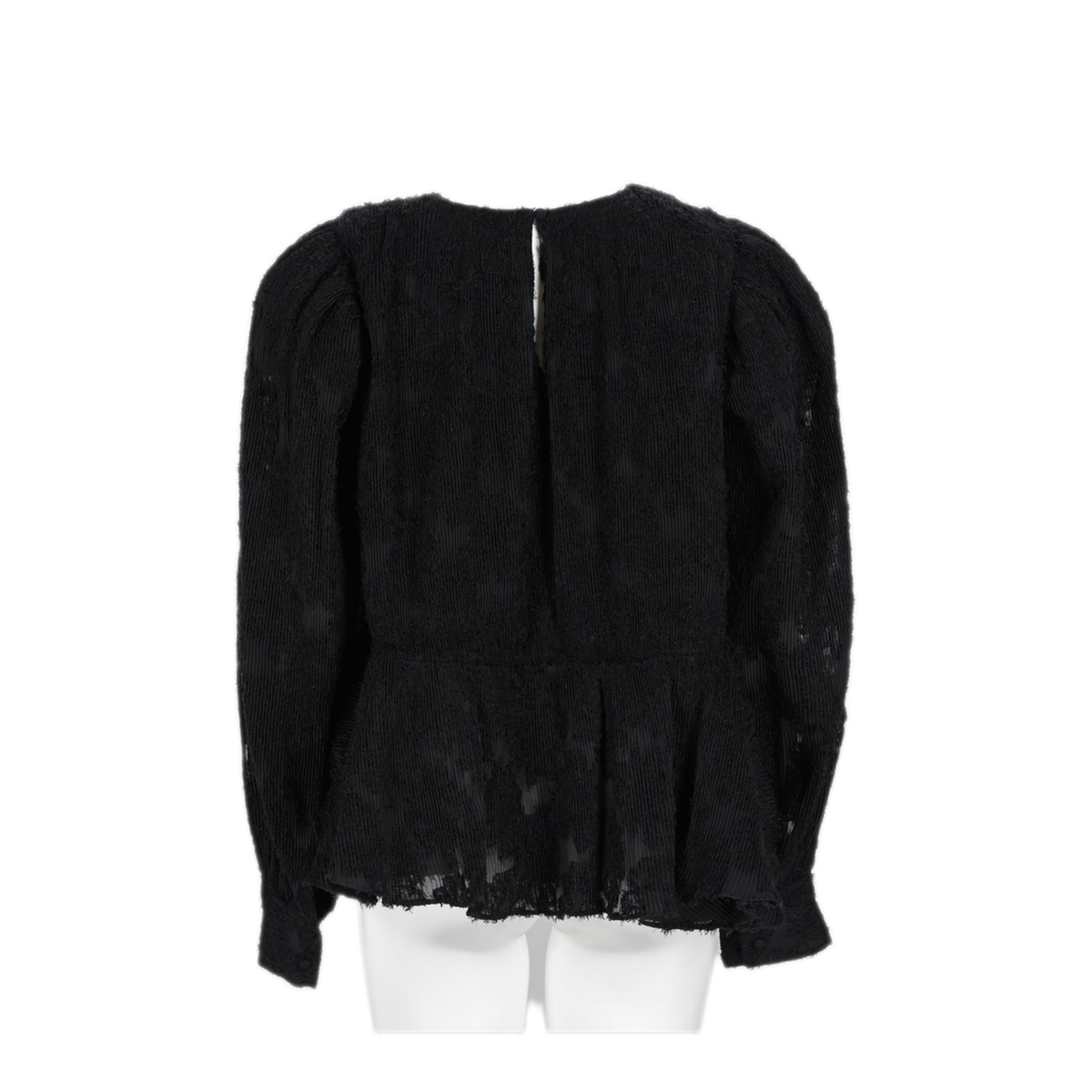 MAYFEYR - Ganni - Black Recycled Polyester Sweater - A1040501099