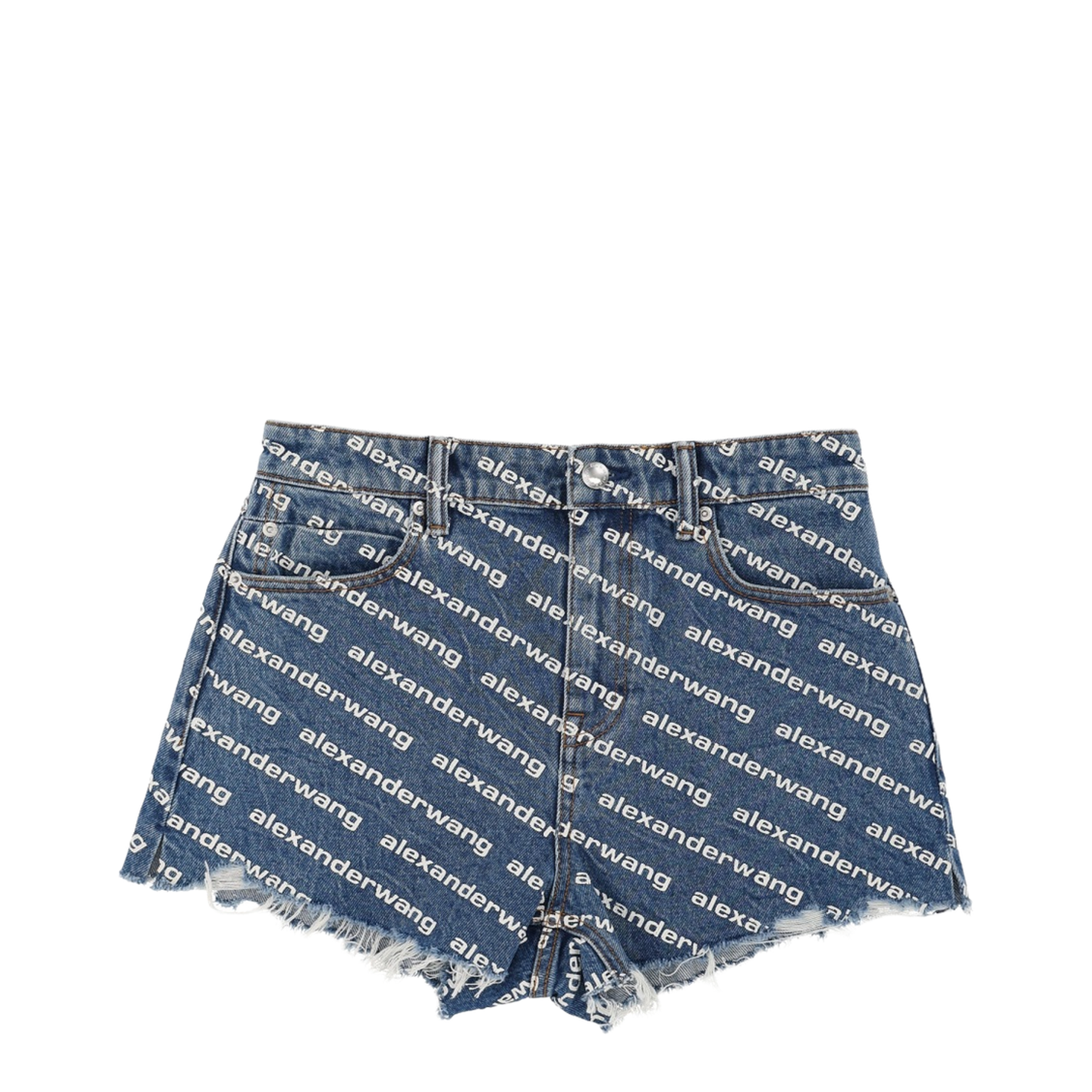 MAYFEYR - Alexander Wang - Shorts With All Over Logo - 4DC1214897460