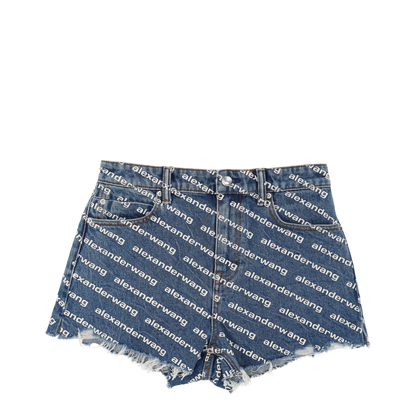 MAYFEYR - Alexander Wang - Shorts With All Over Logo - 4DC1214897460