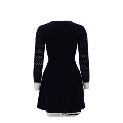 MAYFEYR - Self Portrait - Mini Knitted Dress With Bow - SS26055SNNAVY