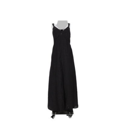 MAYFEYR - 120% LINO - Black Linen Dress - 33ALIW4PL0000E517900065