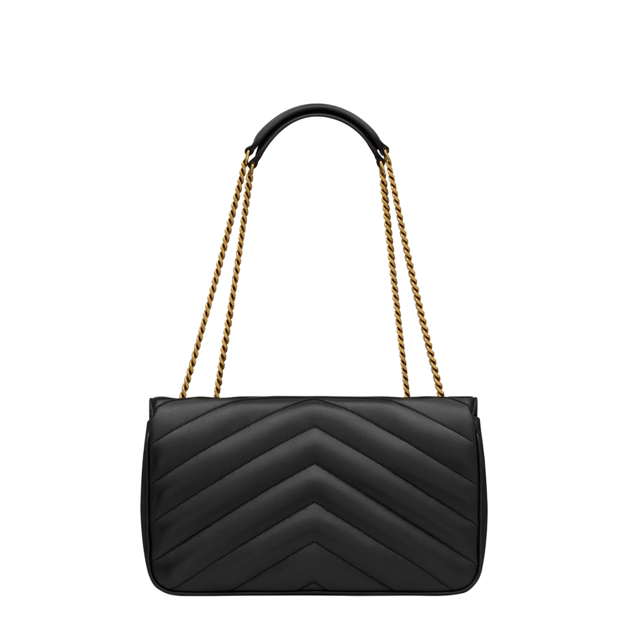 LOULOU Matelassé Lambskin Medium Shoulder Bags - Black