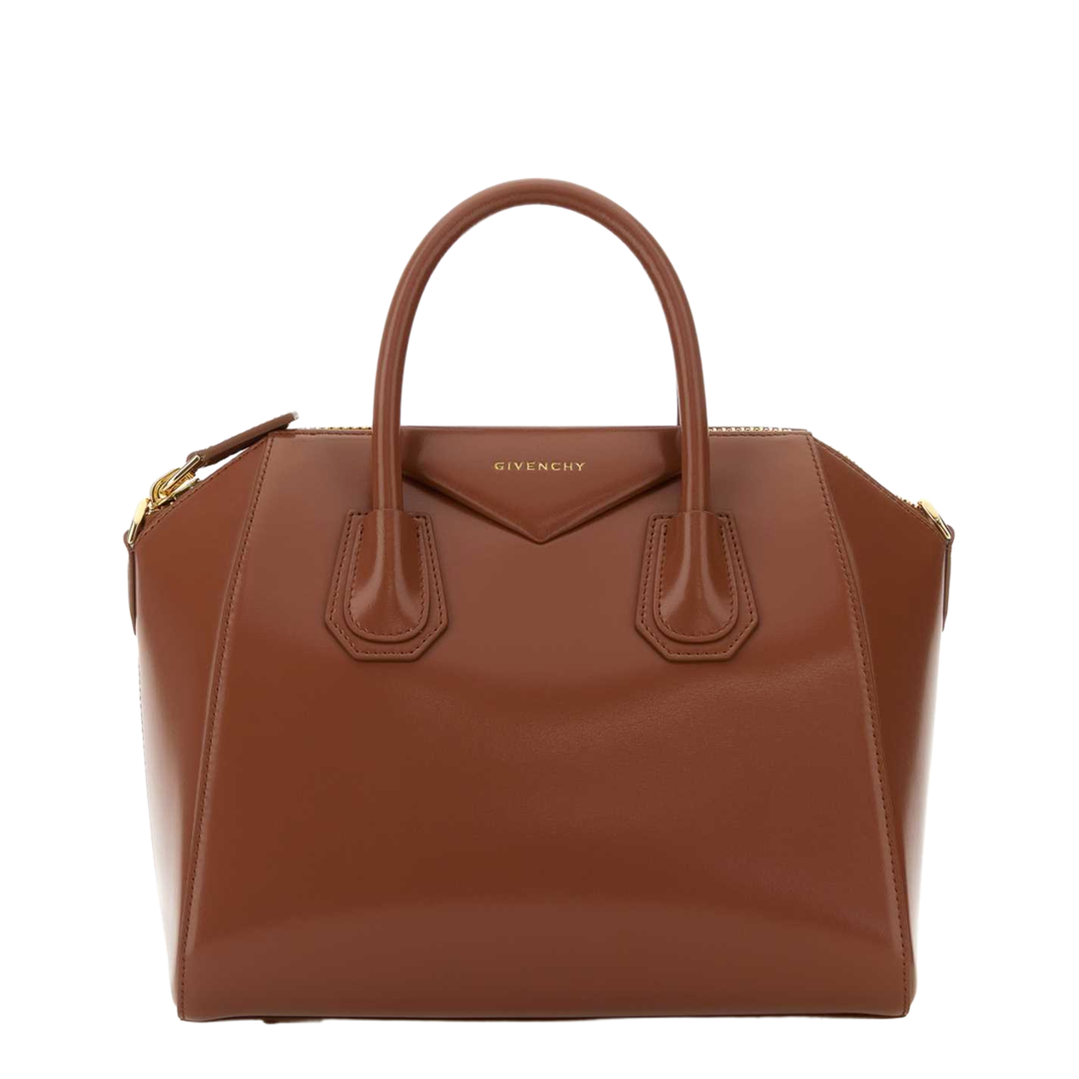 Zipper Closure Tote Bag with Adjustable and Removable Leather Strap