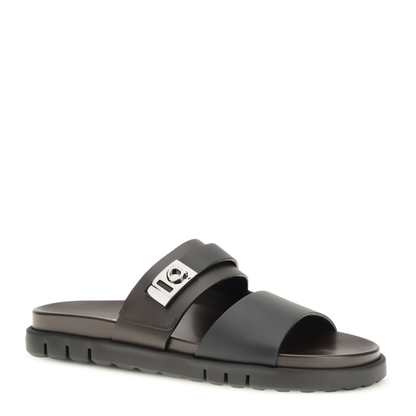 MAYFEYR - Ferragamo - Double-Strap Leather Sandals - 789256