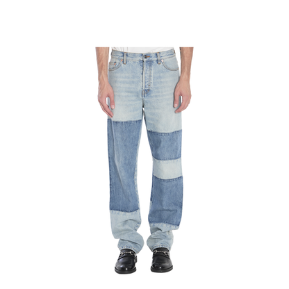 Patchwork Denim Jeans