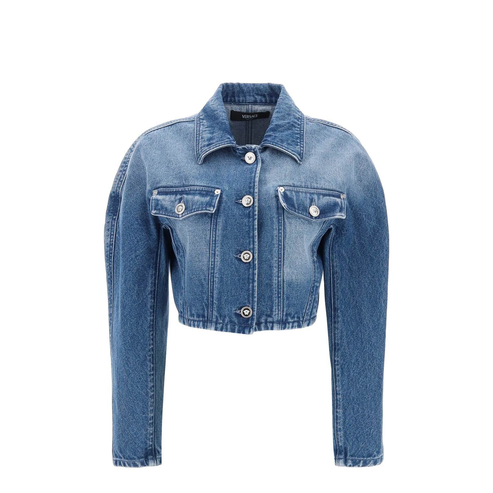 Versace cropped denim jacket