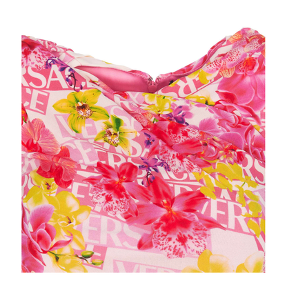 Viscose Top with Logo Print