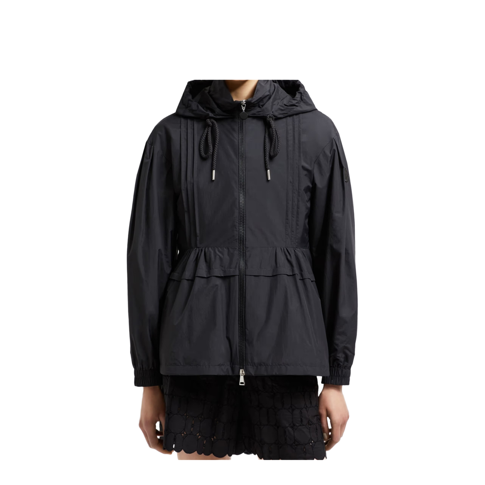 Black Vabre Hooded Parka Jacket
