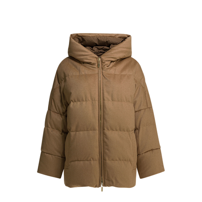 MAYFEYR - Max Mara - Short Down Jacket In Camel Wool - 2529486035DESIDERIO001