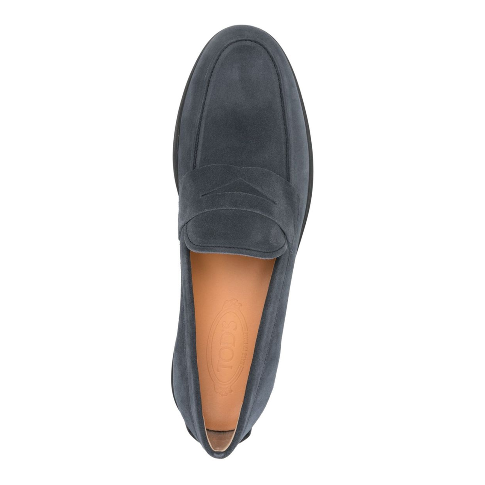 Blue Loafers in Suede