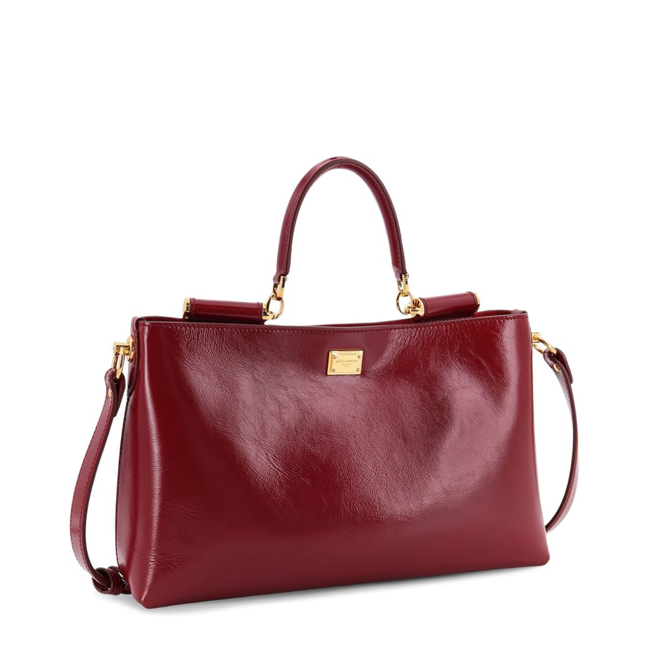 Vittoria Medium Calfskin Handbag - Red