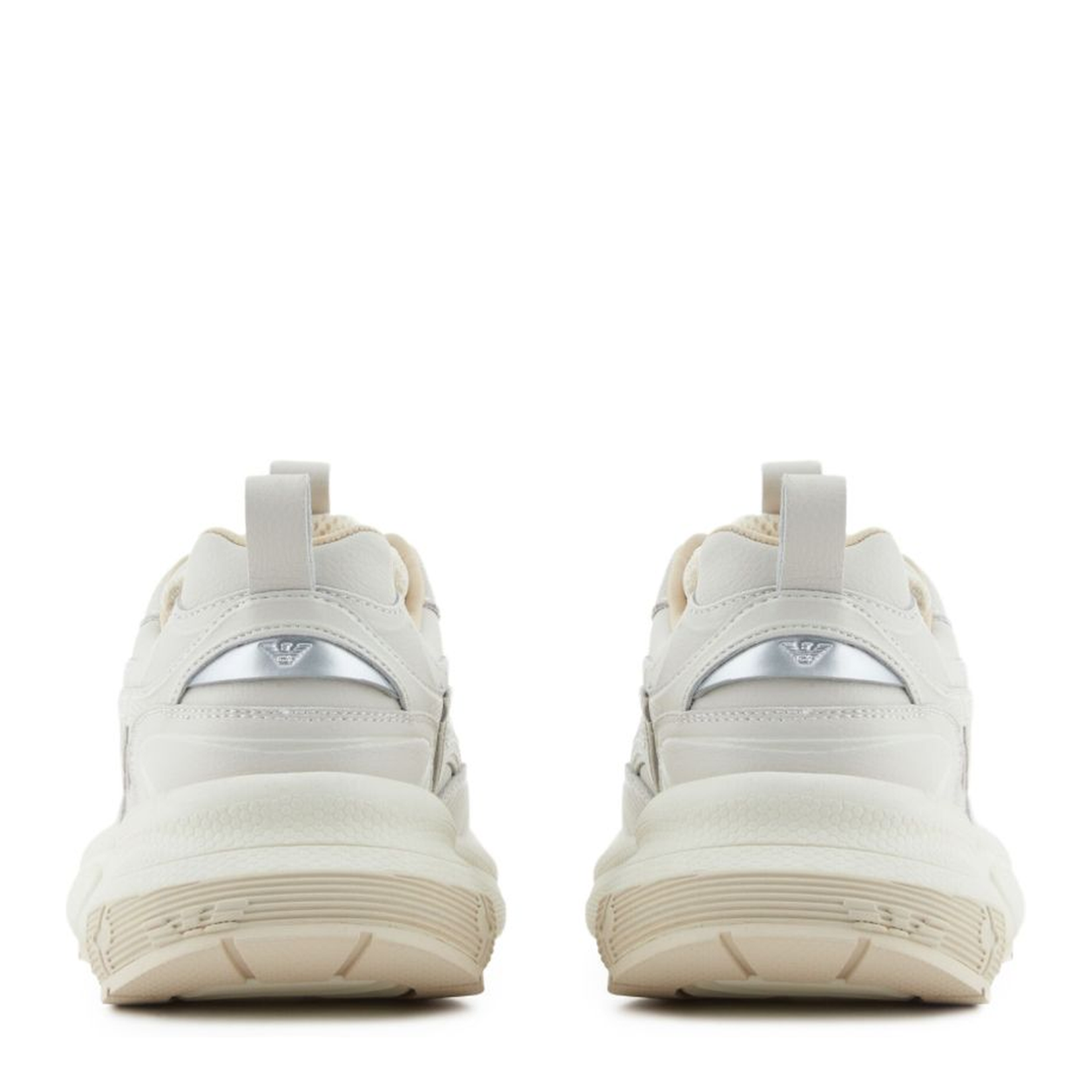 Leather Sneakers with Velvet Details