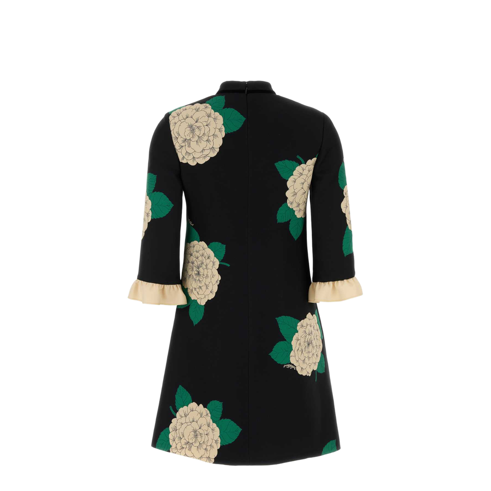 Printed Wool Blend Dress