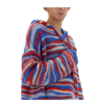 MAYFEYR - ERL - Hooded Shirt - ERL07N015REDBLUE