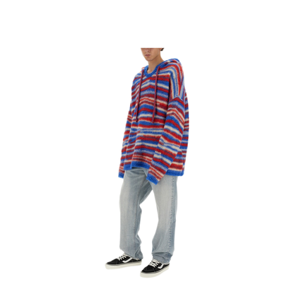 MAYFEYR - ERL - Hooded Shirt - ERL07N015REDBLUE