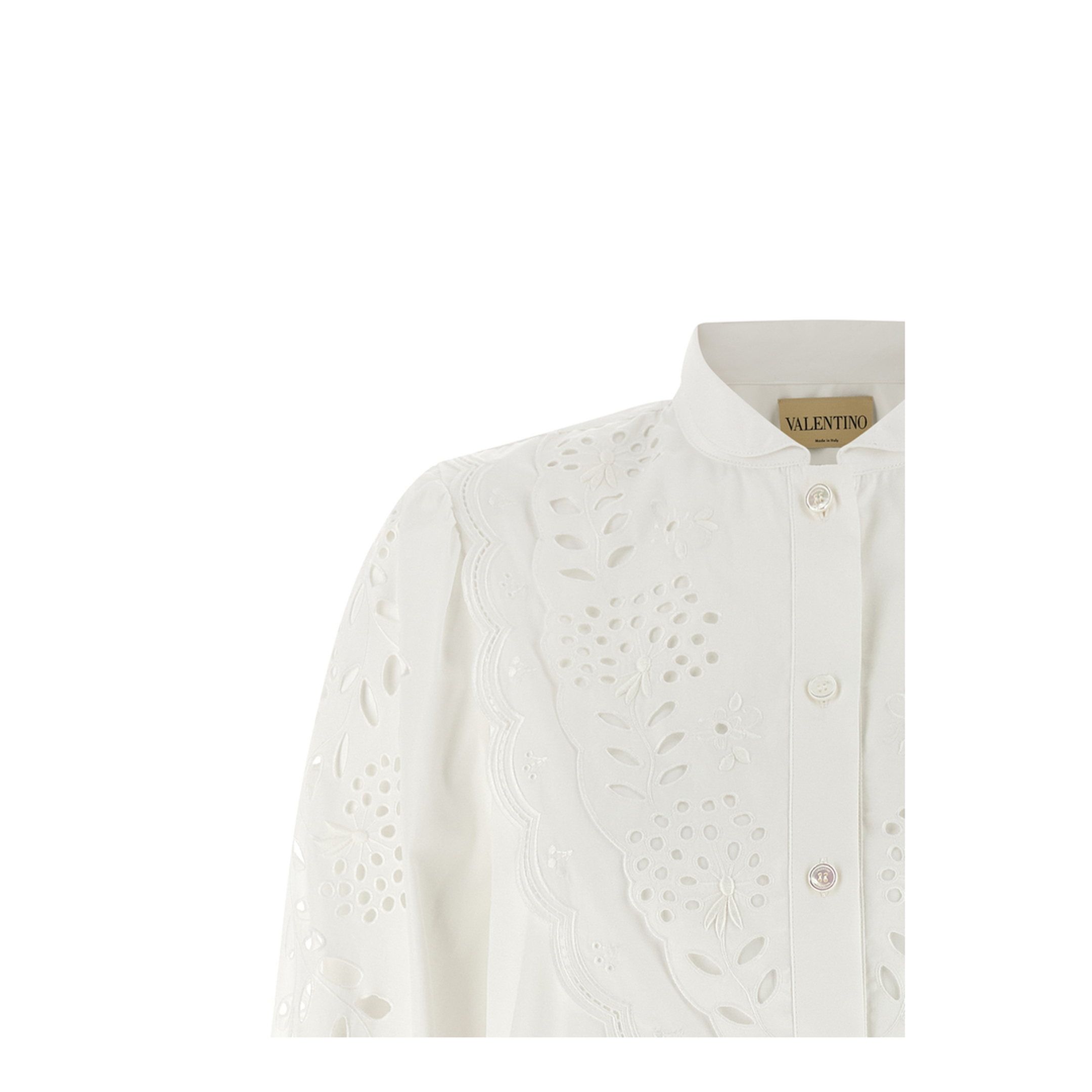 Shirt embroidered Sangallo