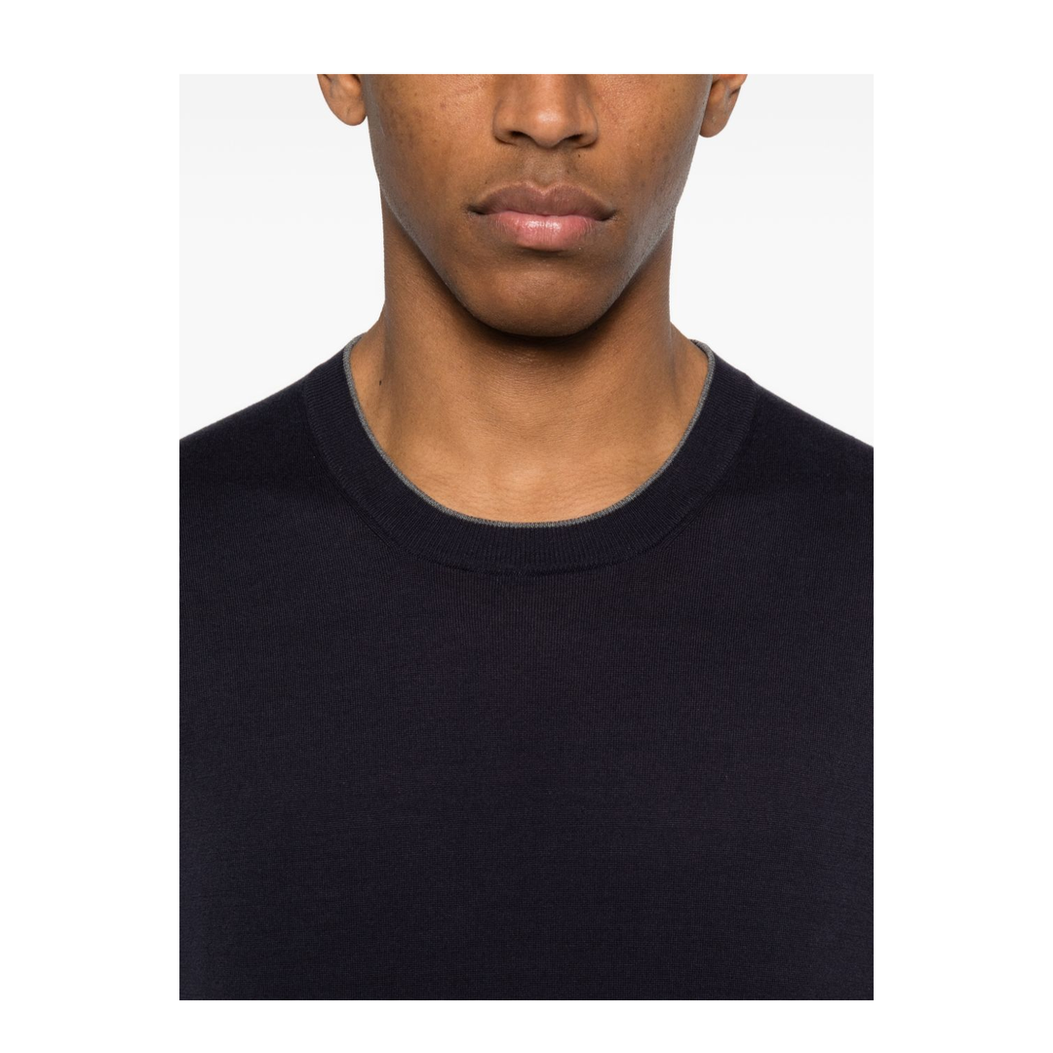 Knitted T-Shirt Blue