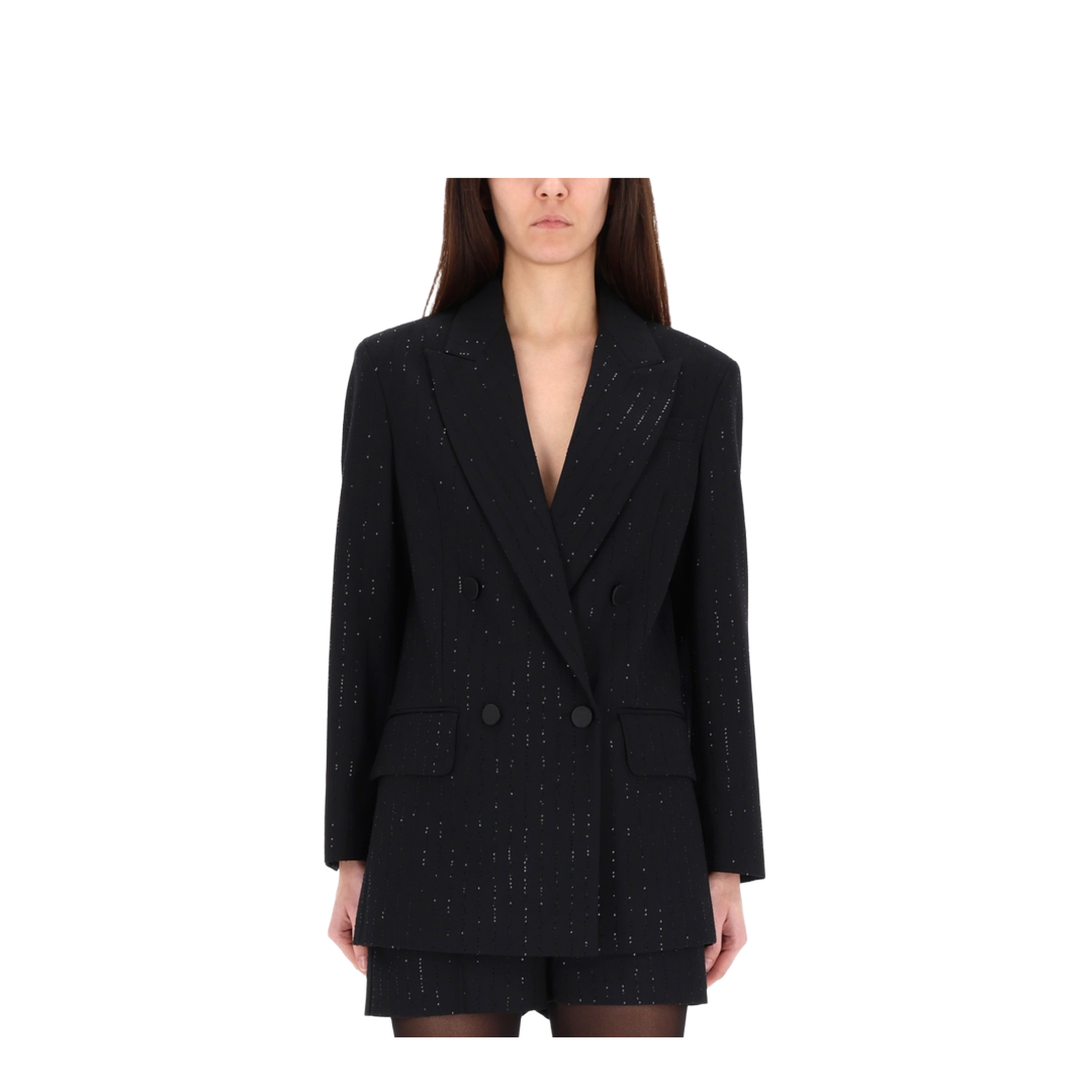 Wool Twill Jacket In Black