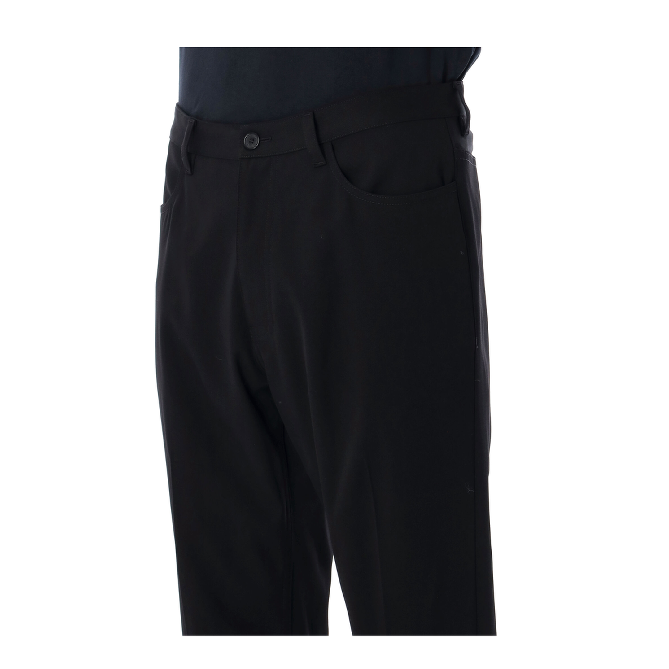 Black Straight Tailored Pants