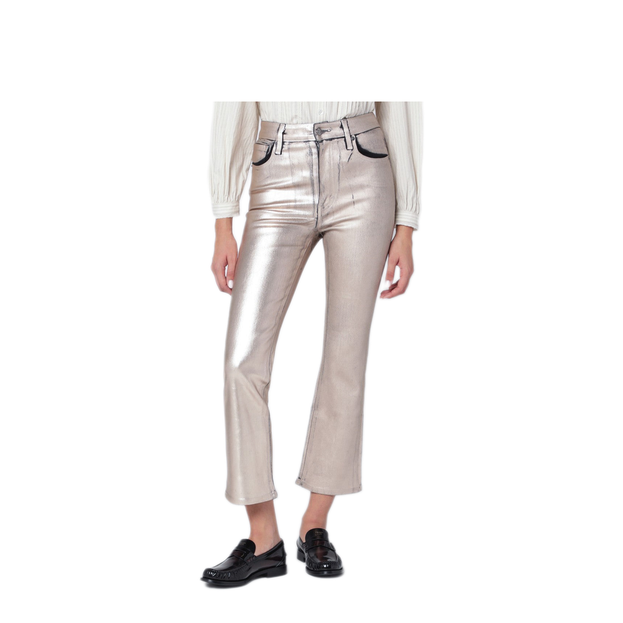 MAYFEYR - Frame - Champagne The Reboot Cropped Trousers - 3001498CDECHPC