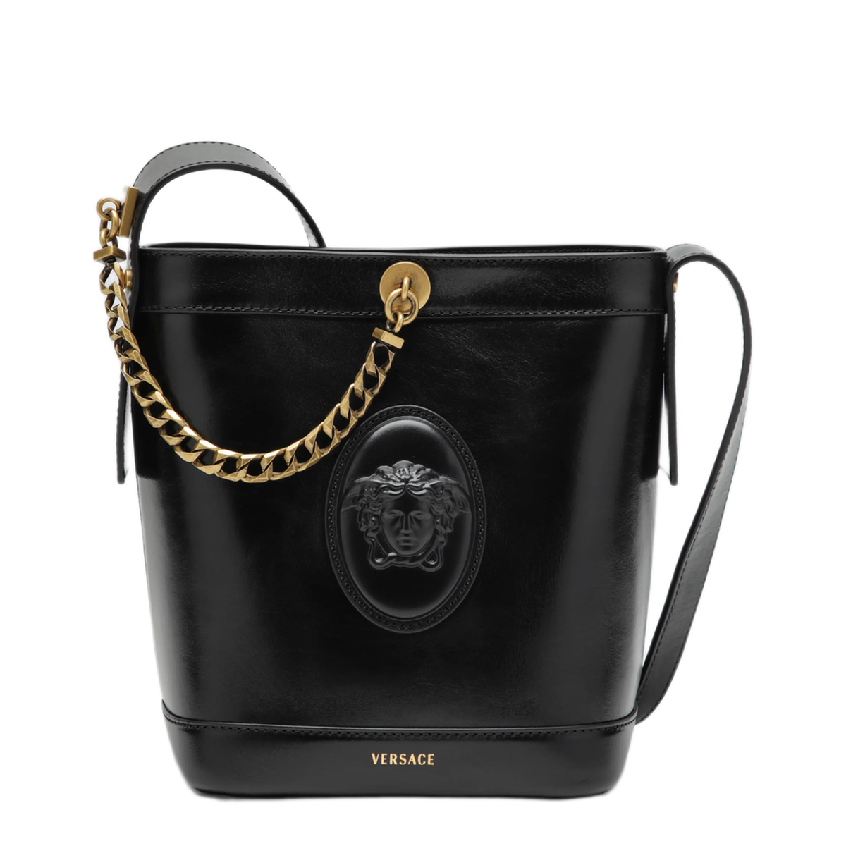 MAYFEYR - Versace - Leather Bag With Medusa Head - 10260481A191971B55J
