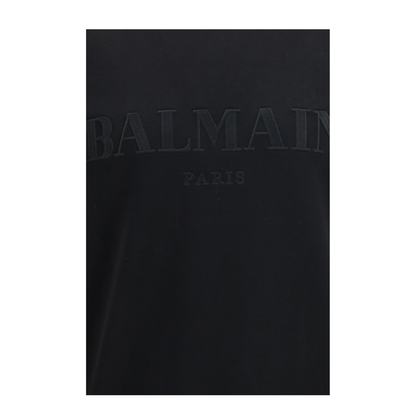 MAYFEYR - Balmain - Vintage Embroidered Logo Sweatshirt - HH1JQ130BD60