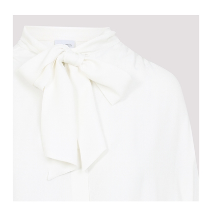 MAYFEYR - GIAMBATTISTA VALLI - White Silk Blouse - 25SSSVCA112718GDM1101