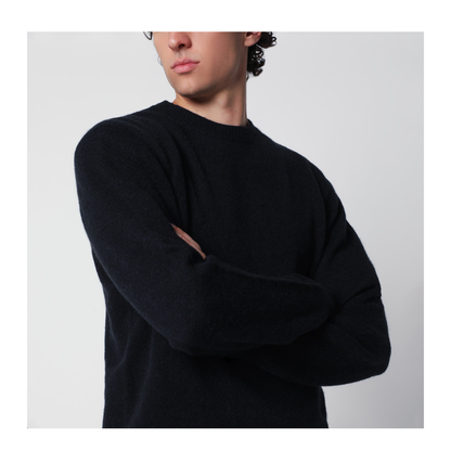 MAYFEYR - Roberto Collina - Navy Blue Wool Blend Sweater - 263MYB40001WO10