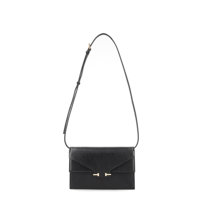 Aube Supple Grain Leather Mini Shoulder Bag - Black