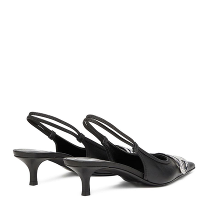 D-Venus SB 40 Slingback Pumps Black