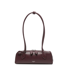 Le Teckel Small Goat Leather Shoulder Bag - Rouge Grenat