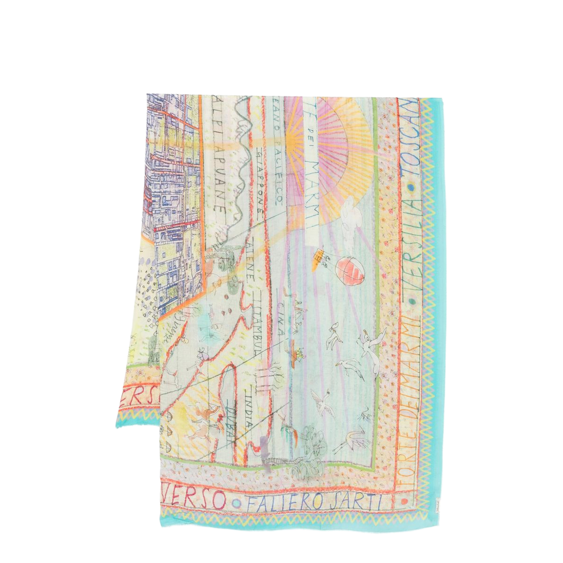MAYFEYR - Faliero Sarti - Clear Blue Scarfs - 20781200